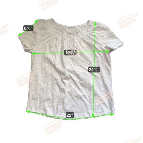 6 for $20 Talbots 100% Cotton white T Shirt Blouse L - Picture 2 of 5